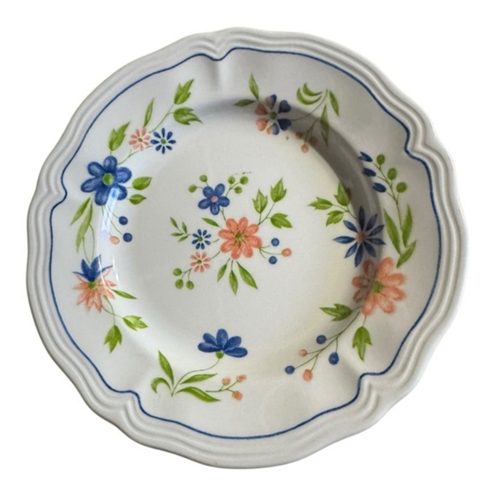 VINTAGE SEARS ROEBUCK COUNTRY FRENCH IRONSTONE SALAD PLATE